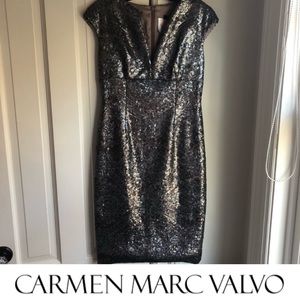 One of a kind Carmen Marc Valvo sequin Dress